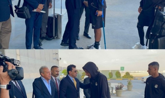 曼市德比还能上吗？马尔穆什世预赛伤退，拄拐回到开罗